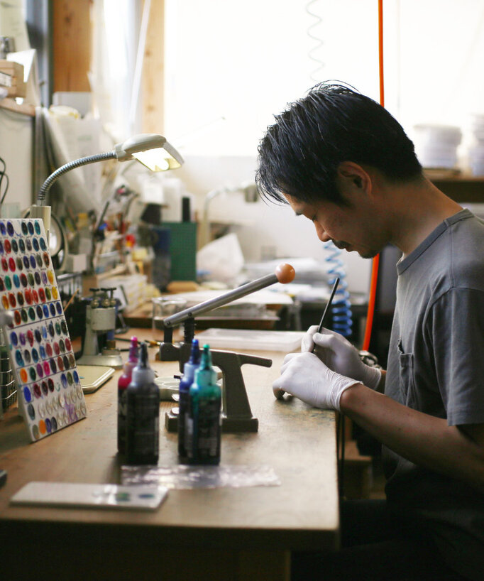 
美しい自然光を 浴びながら描く  至高の美しさ。
