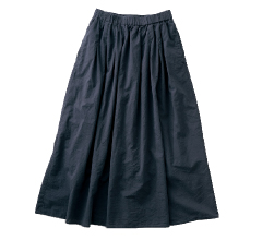 ジェラートカラーなスカート（黒ごま）