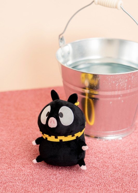 Pちゃんとおでかけシュルっとぬいぐるみパスケース - 画像1枚目