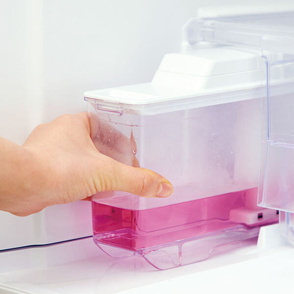 洗浄＆除菌ピンクサインの自動製氷機クリーナー