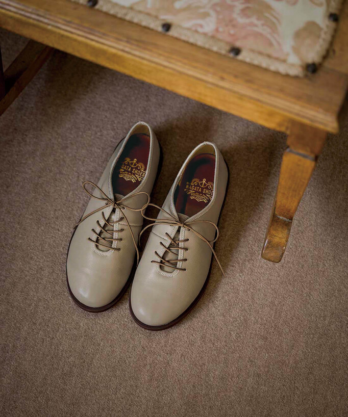 
念願のレザースニーカー、遂に完成！
