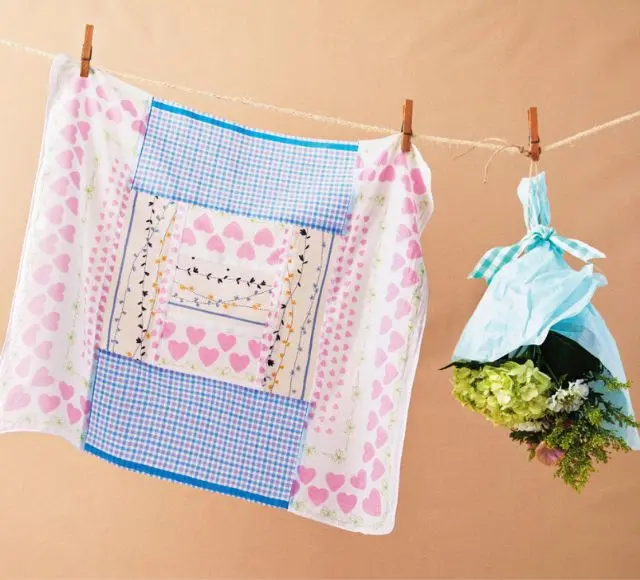 【ソーイングレシピ無料公開】パッチワークがかわいい！小さな布が、福を包む大きな布に