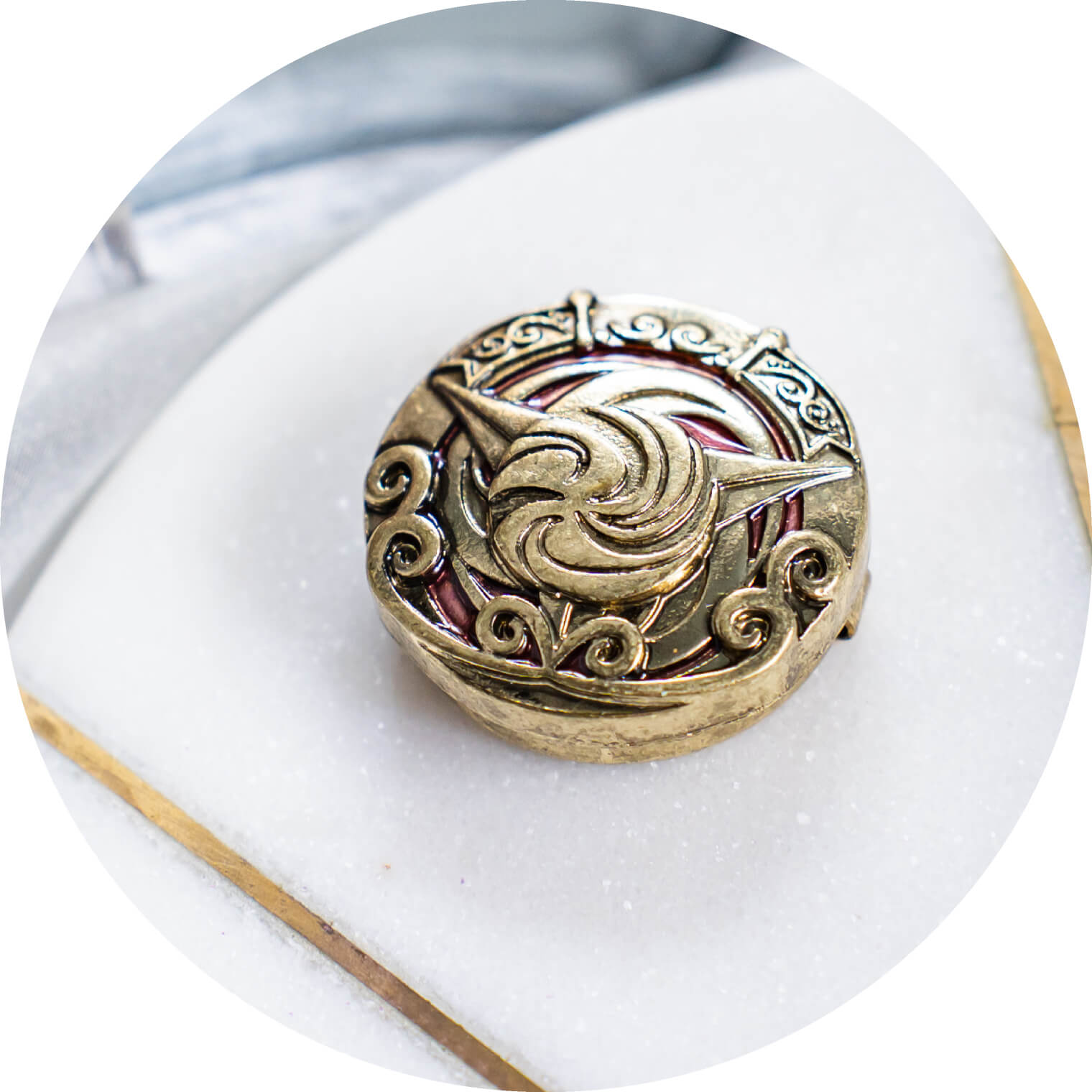 国章ボタンカバー