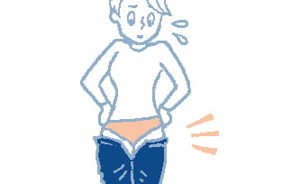 がっちり体形（腰張り・骨盤）