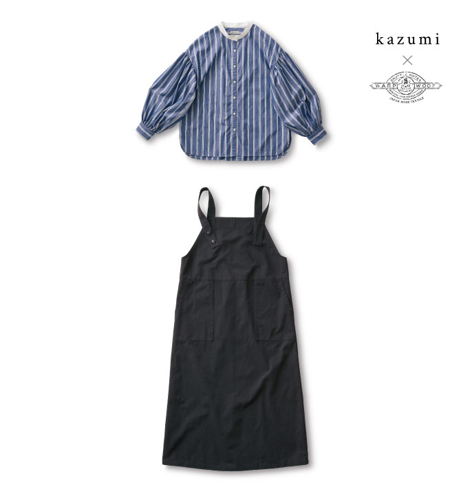 kazumi × SHUTTLE NOTES WARP WOOF 1948 TEXTILE GARMENT ORIGINAL YARN TEXTILE DESIGN JAPAN MADE TEXTILE
