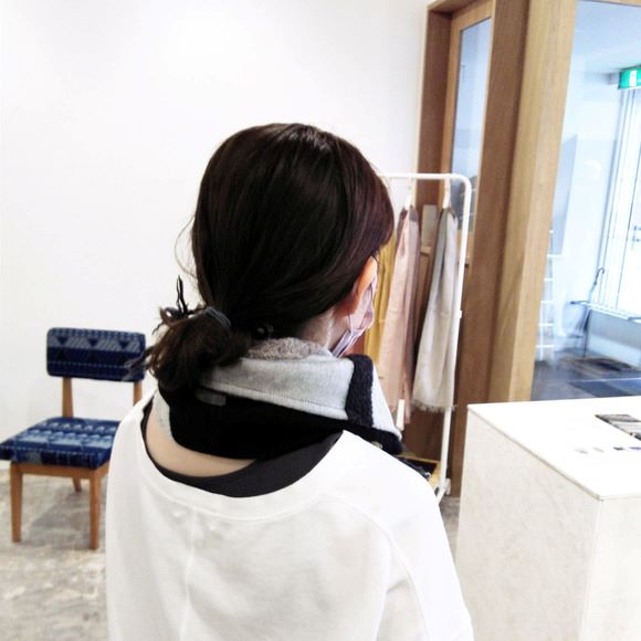 
テキスタイルデザイナーと作った 播州ジャカード織のブークレストール〈景色・カームトーン〉
