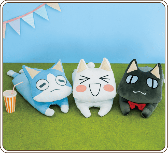 どこでもいっしょ×猫部 トロたちのもちもちクッションの会