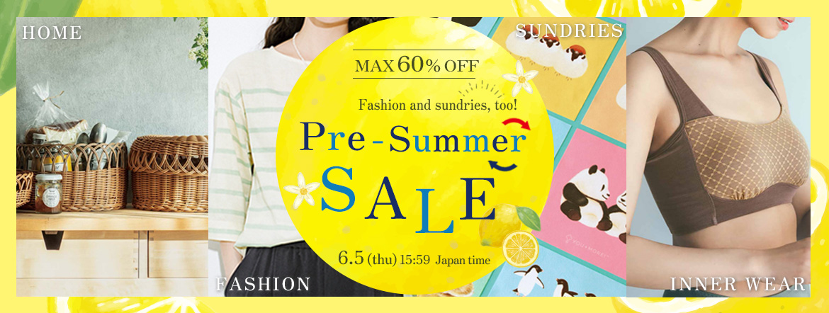 Pre-summer sale