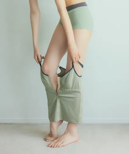 スマート＆瞬時に着脱 フィットして整う 粋美（すいび）なフロントジッパー ブラキャミソールの会