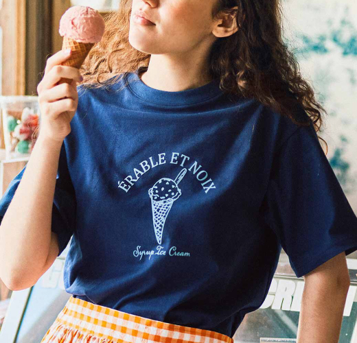 アイスクリーム柄Tシャツ