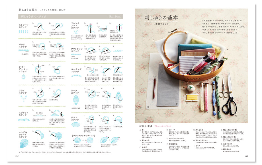 初心者さん・経験者さんにもうれしい「刺しゅうの基本」