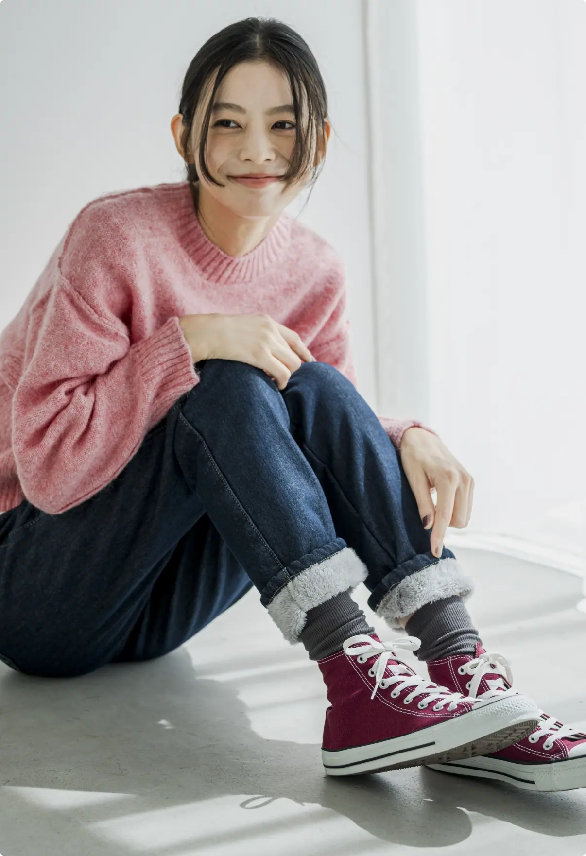 あったかすっきり裏ボアパンツ