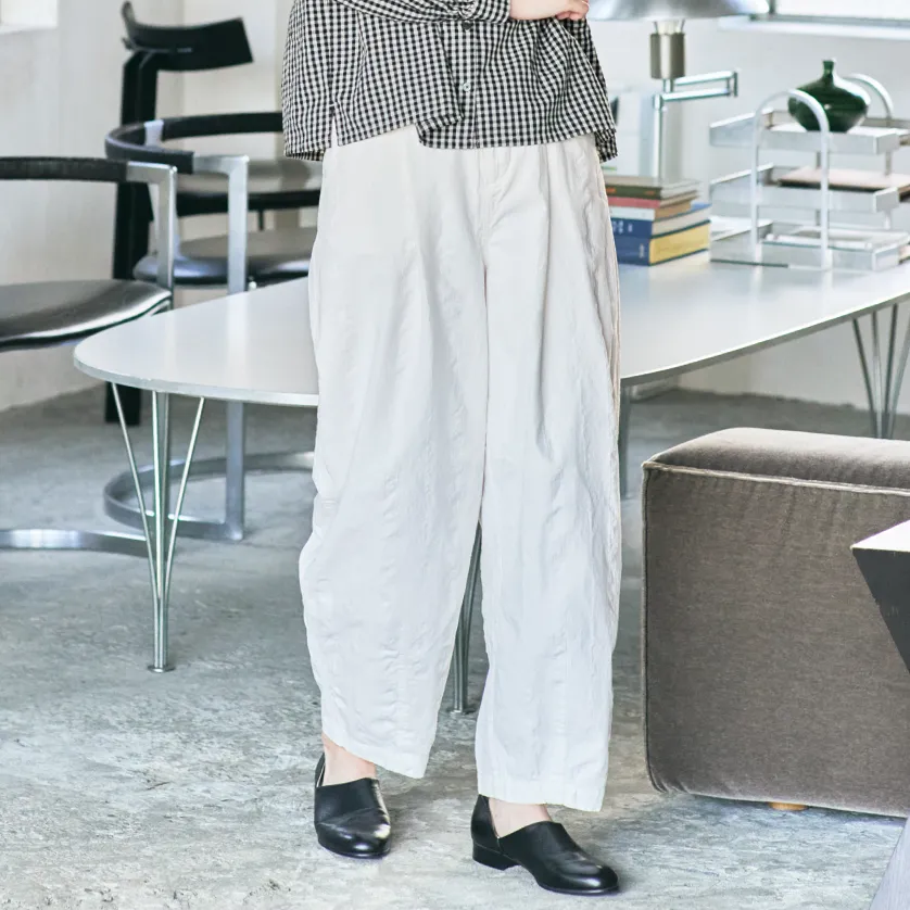 and myera コットンリネンのチルパンツ