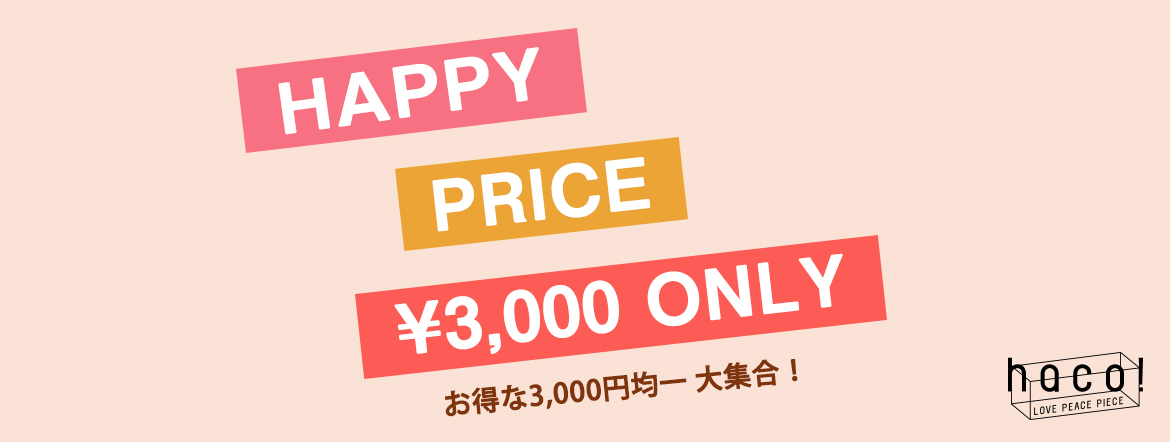 3000円均一SALE