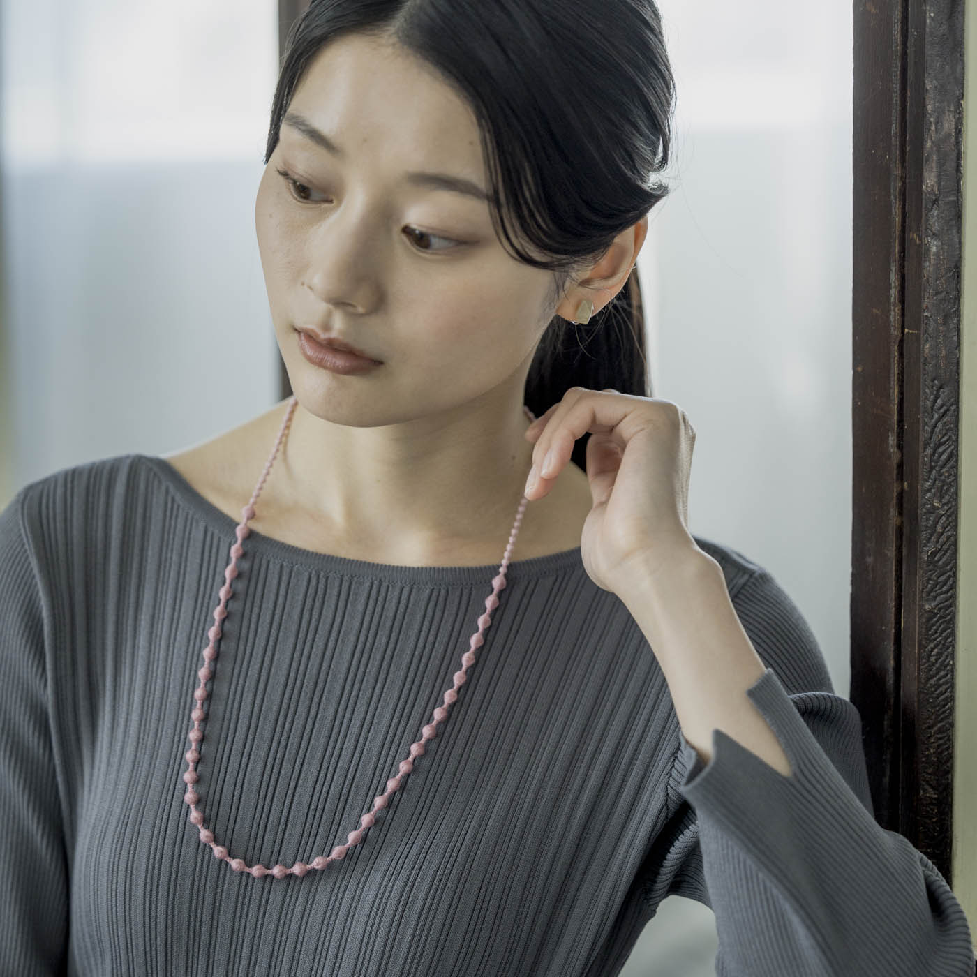 
グラス用ネックレス〈サクラ〉
