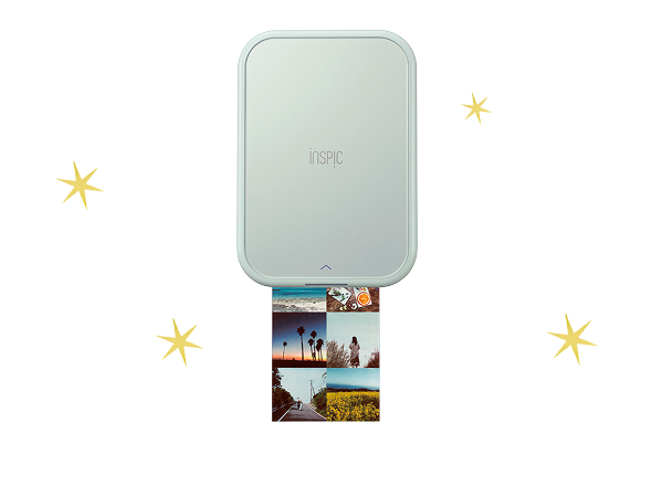 Canon スマホ専用ミニフォトプリンター iNSPiC PV-223＜ブルー＞用紙付き