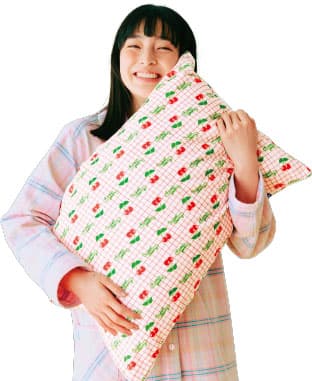 シモジマコラボ　包装紙で枕をラッピング　リバーシブル枕カバーの会