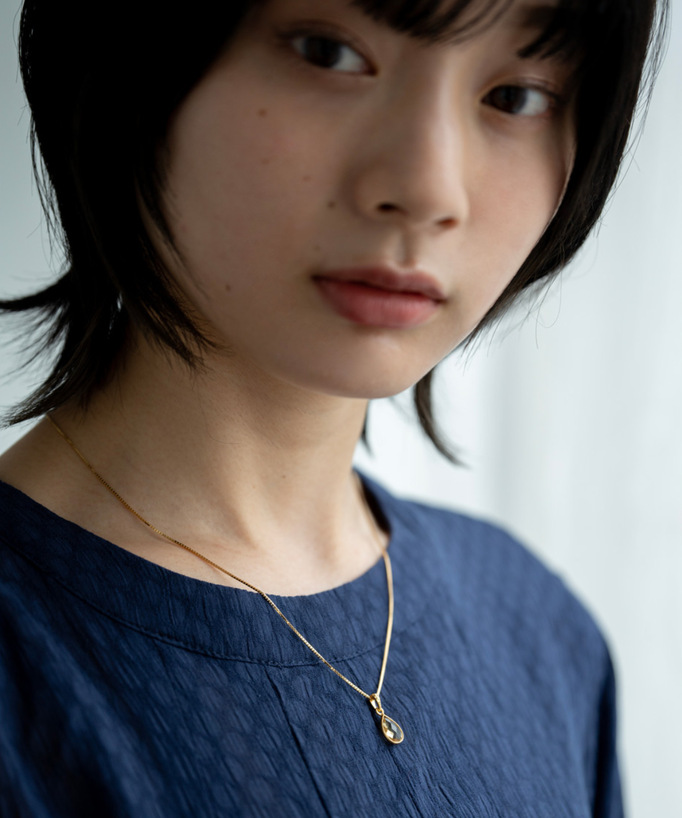 
	天然石のネックレス、シトリン
