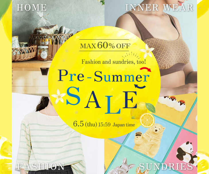 Pre-summer sale