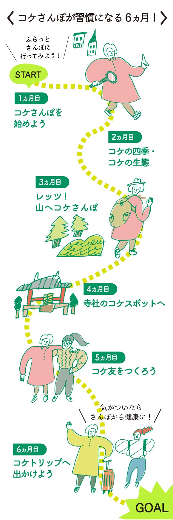 苔さんぽが習慣になる6ヵ月