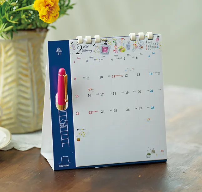 ペン立て付きでもっと便利に