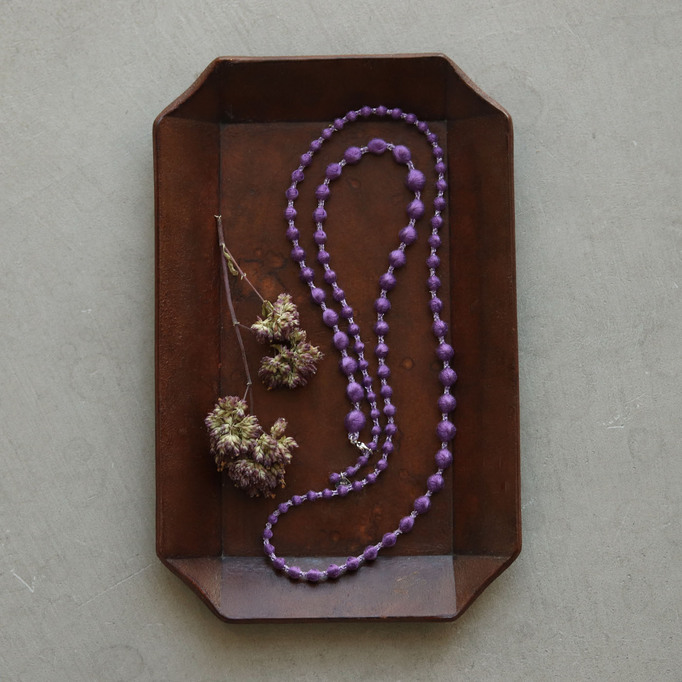 
誕生石カラー刺繍のネックレス
