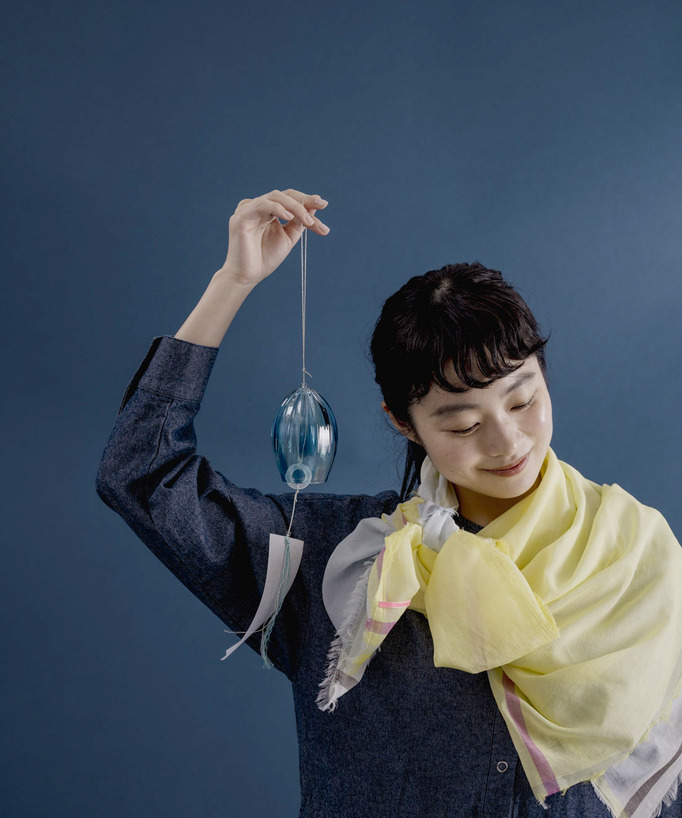 
澄んだ音がなるガラスの風鈴
