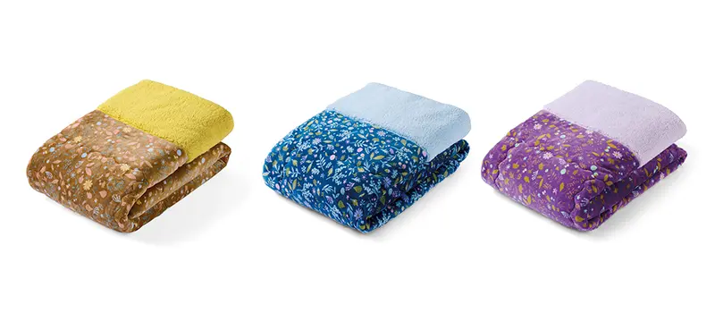 クーフゥ　眠りに至福の肌心地　毛布いらず　ほかとろ中わた入り薄掛け布団〈実りのかけら／シングル〉の会