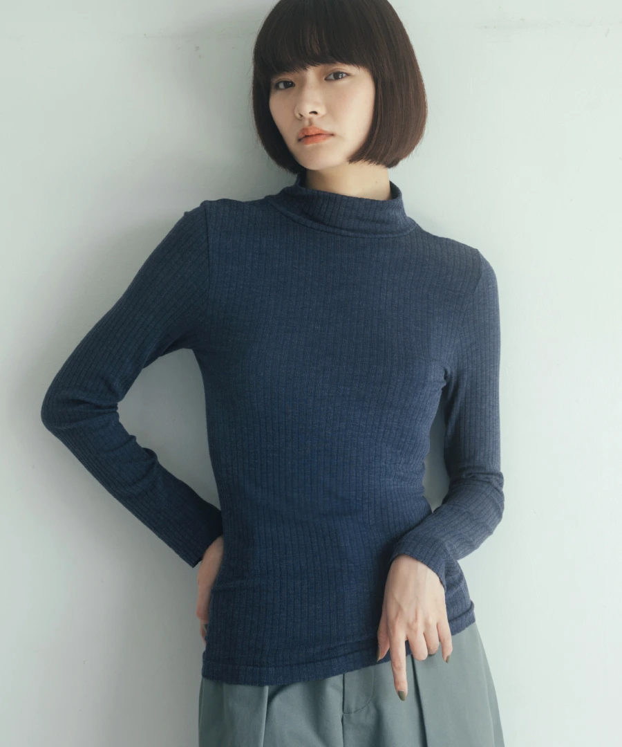 1枚でもあったかいから、冬もすっきりシルエットに。