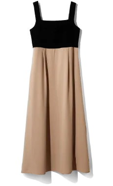 BICOLOR ONE-PIECE DRESS