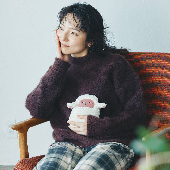 ユルセルフ　そっと抱きしめてほっと和む　安らぎの香りに包まれたもこもこひつじウォーマーの会