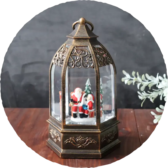 雪景色バブルLEDライト