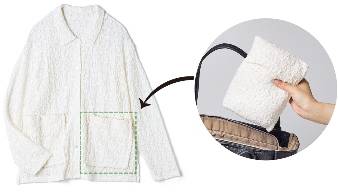 ラミポケッタブルレースシャツ5