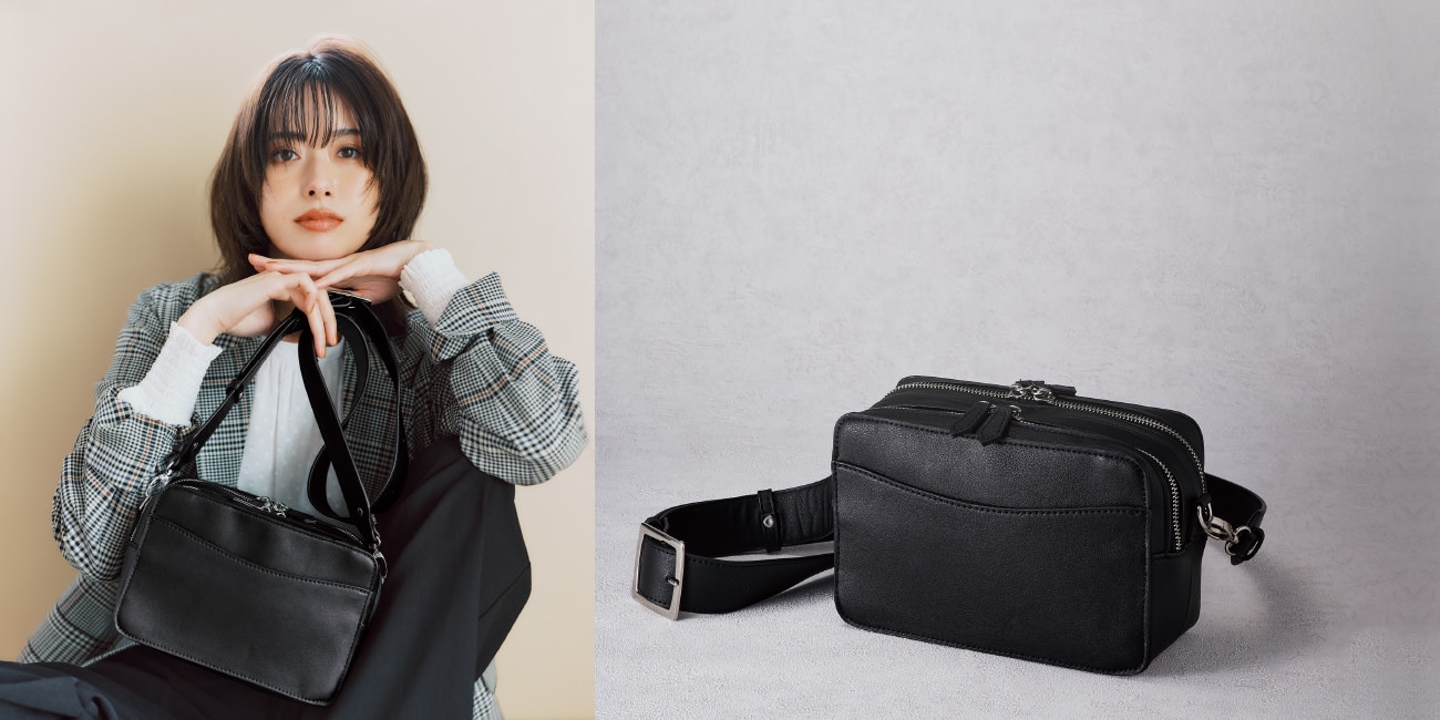 mimollet×ieditコラボ第4弾 スーツの日も、スウェットの日も everyday ボディーポシェットできました。いっしょ買いなら $00A52,431off