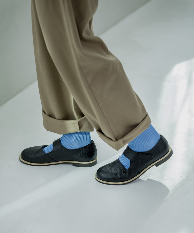 
面ファスナーは、初体験の「楽ちん」！
