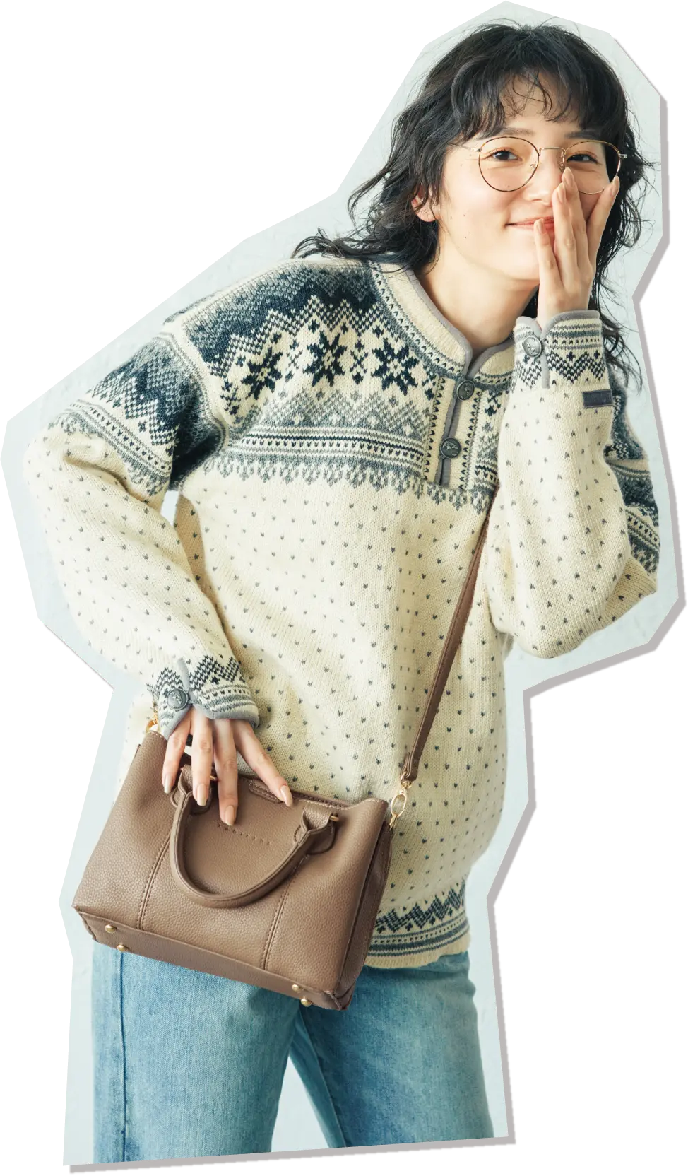 ショルダーハンドバッグン