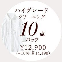 ハイグレードクリーニング 10点パック