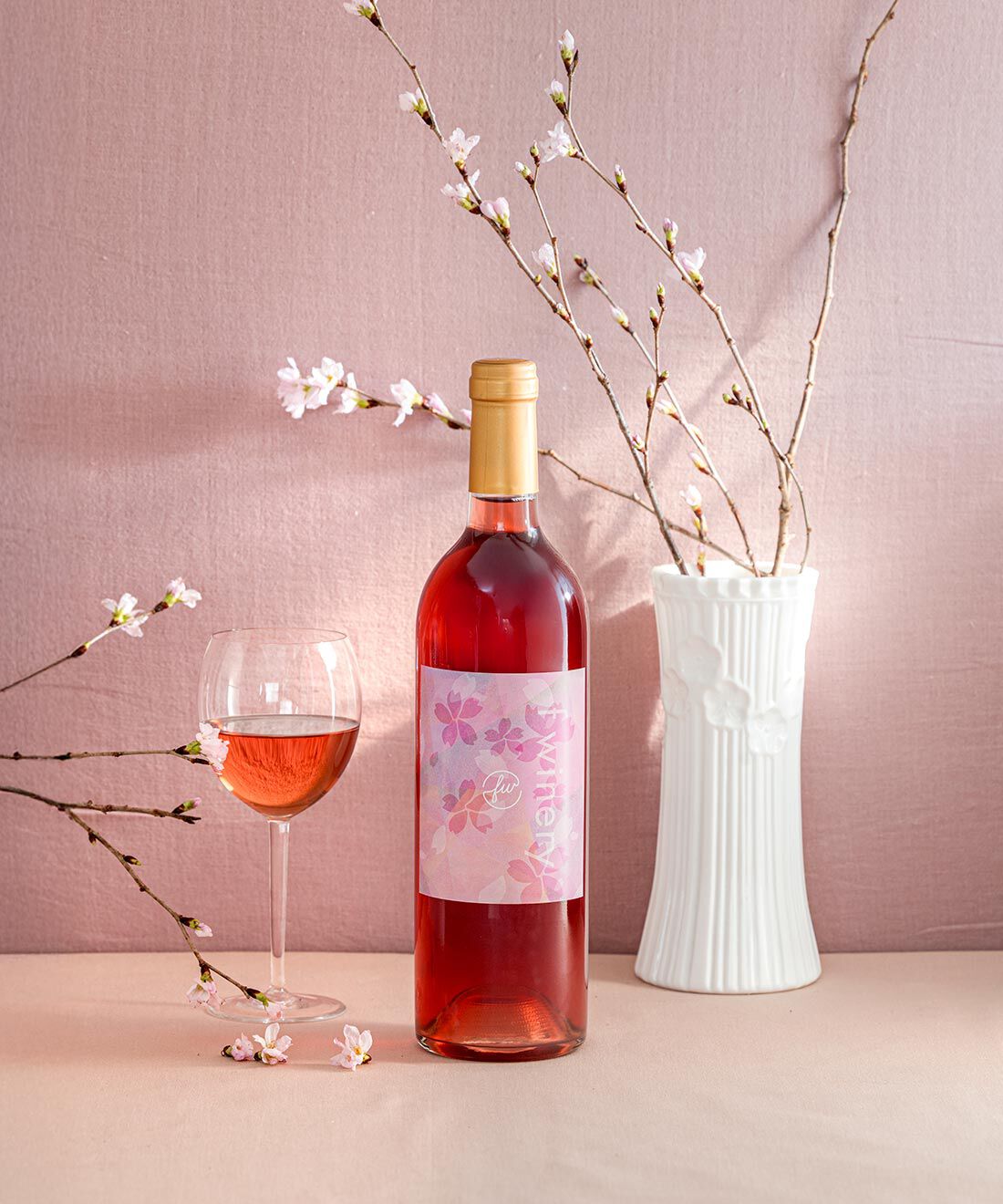 f winery 限定桜ラベル