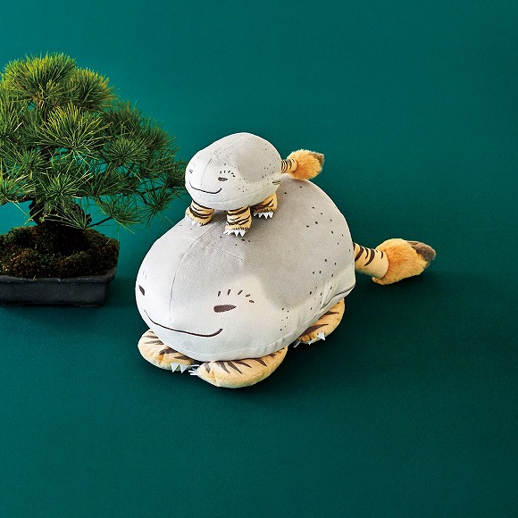 絵師のユーモアが生んだ珍獣 虎子石（とらこいし）おすわりクッション