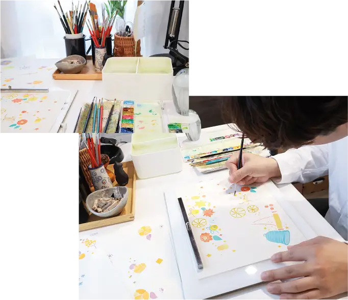 イラストレーターさんの描き下ろし