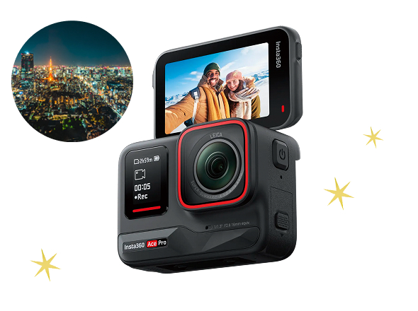 水中でも撮れるアクションカメラ Insta360 Ace Pro