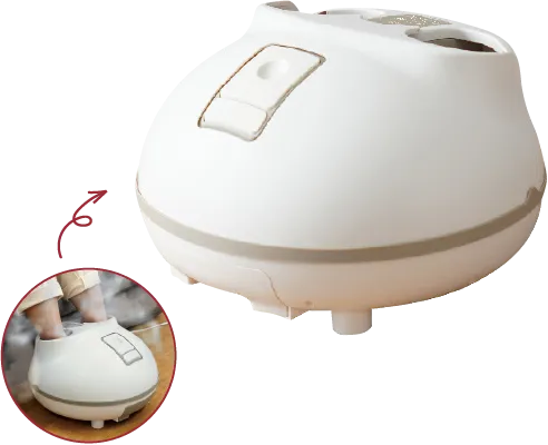 「足だけサウナ」の写真