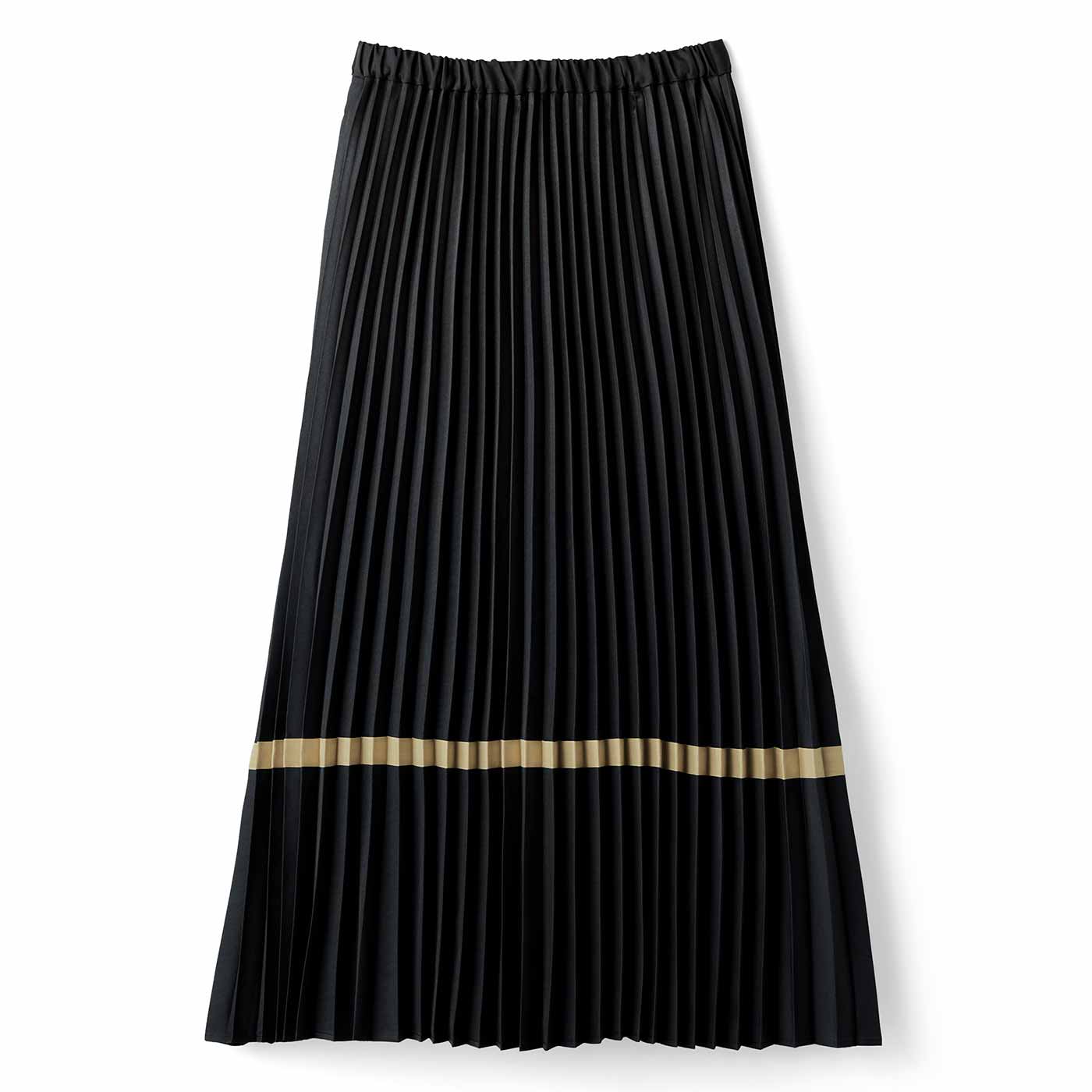 IEDIT|配色プリーツスカート〈ブラック〉ＩＥ