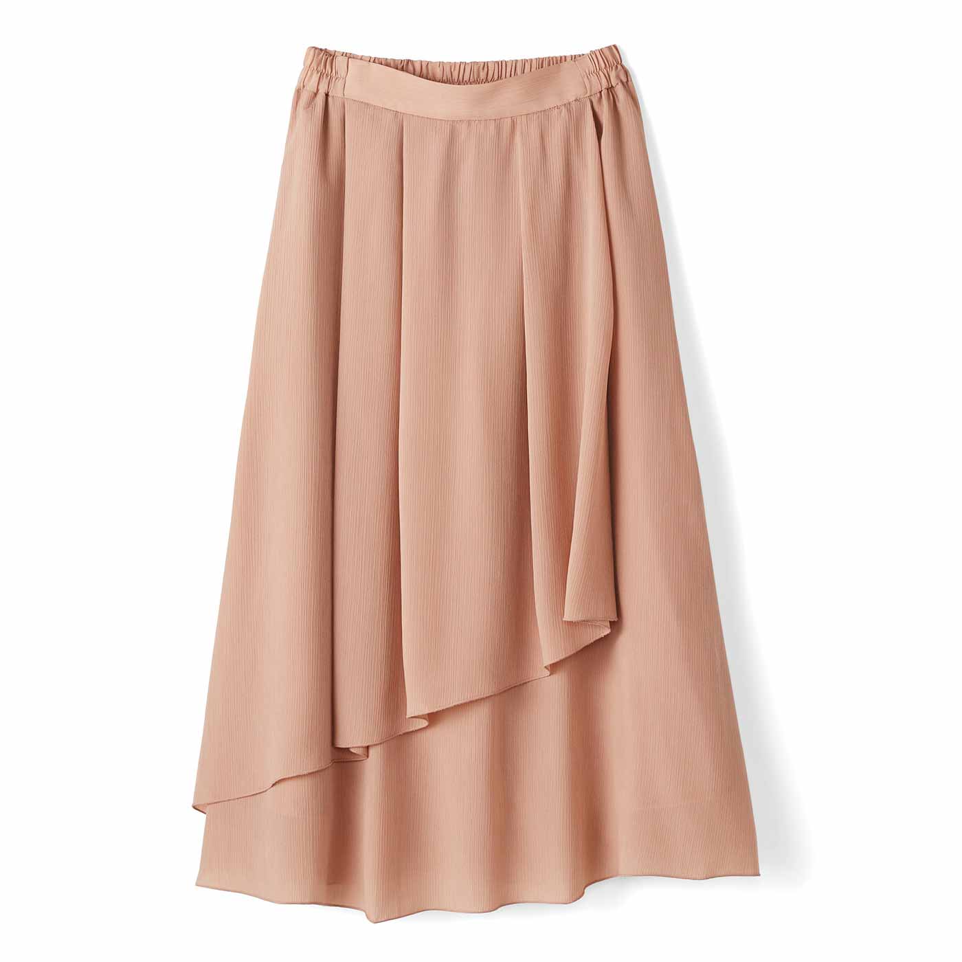 IEDIT|花びらラップ風スカート〈ライトピンク〉ＩＥ