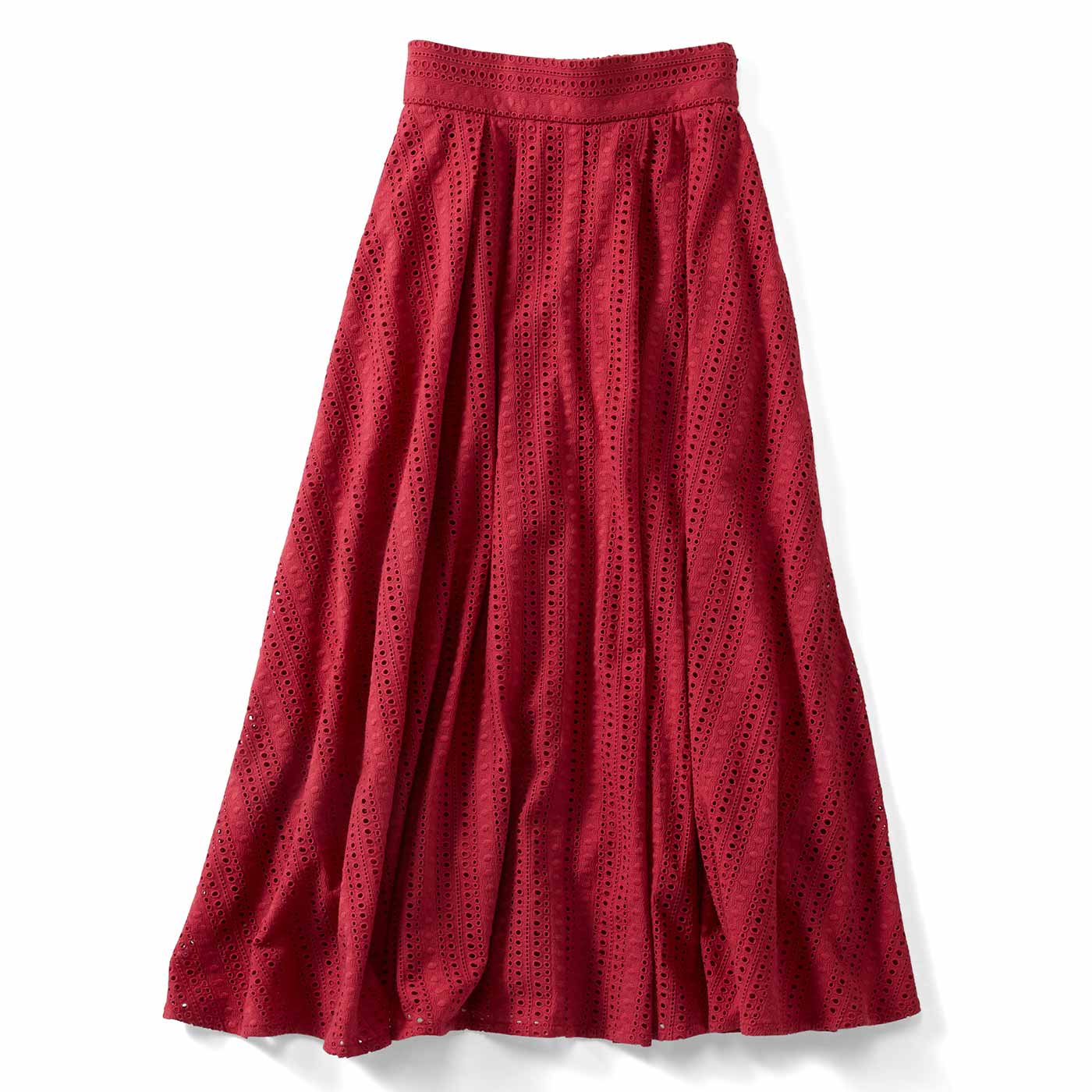 IEDIT|ボーラーレーススカート〈レッド〉ＩＥ