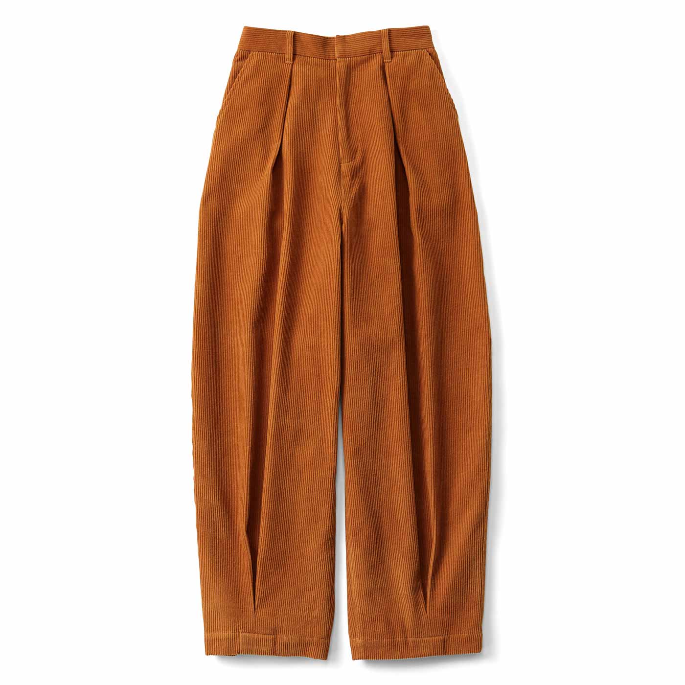 IEDIT|フラワーベースコーデュロ〈ブラウン〉ＩＥ