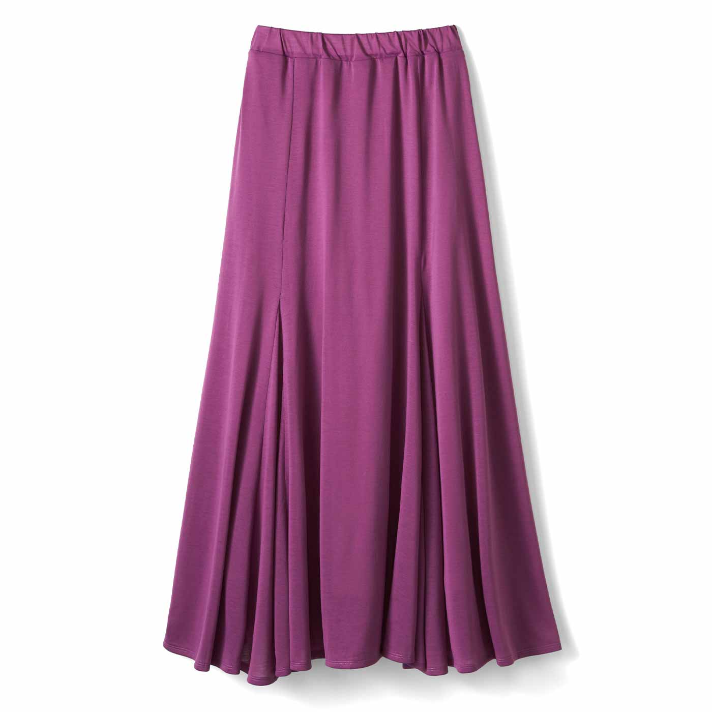IEDIT|軽やかカットソーのロングスカート〈ピンク〉ＩＥ