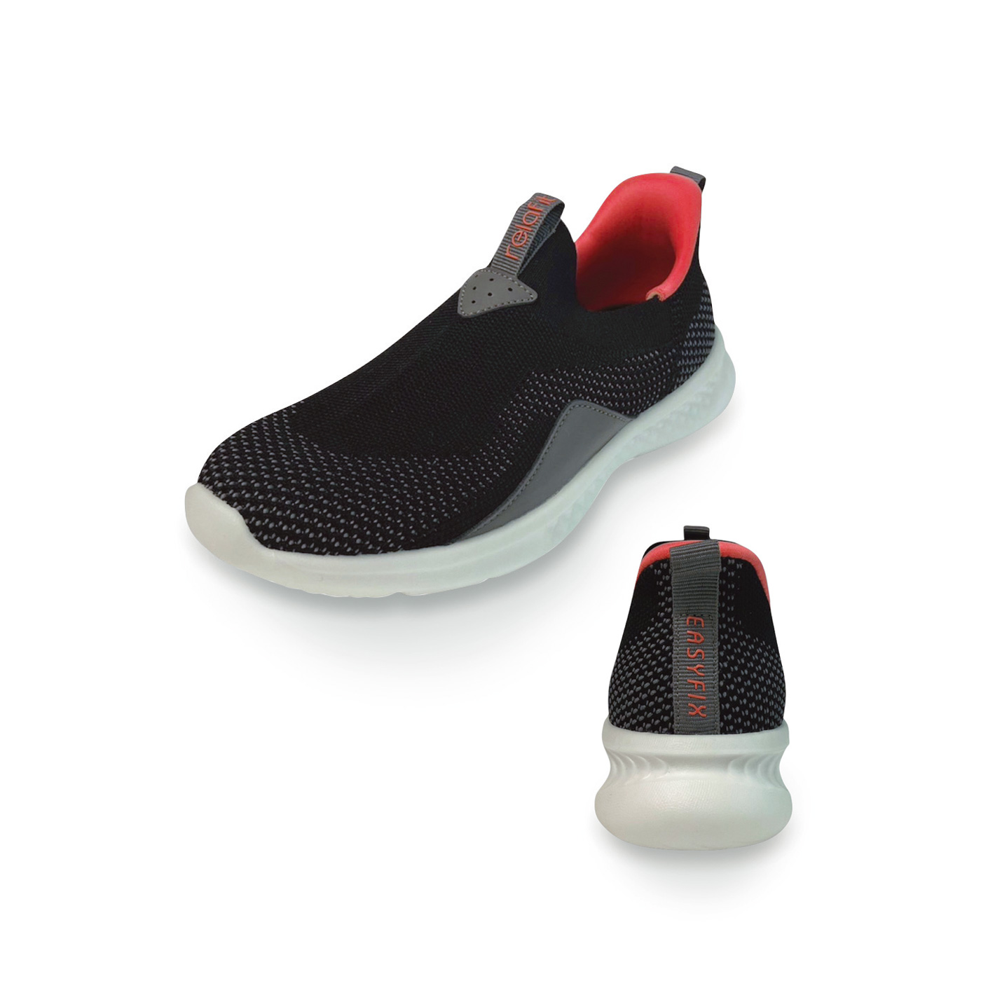 FELISSIMO PARTNERS|Ｒｅｌａｆｉｔ　二ットスニーカー〈ブラック〉