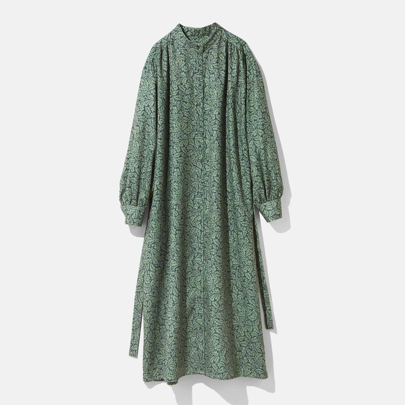 MEDE19F 〈MORRIS Gallery〉プリントロングワンピース〈PURE ACORN柄 