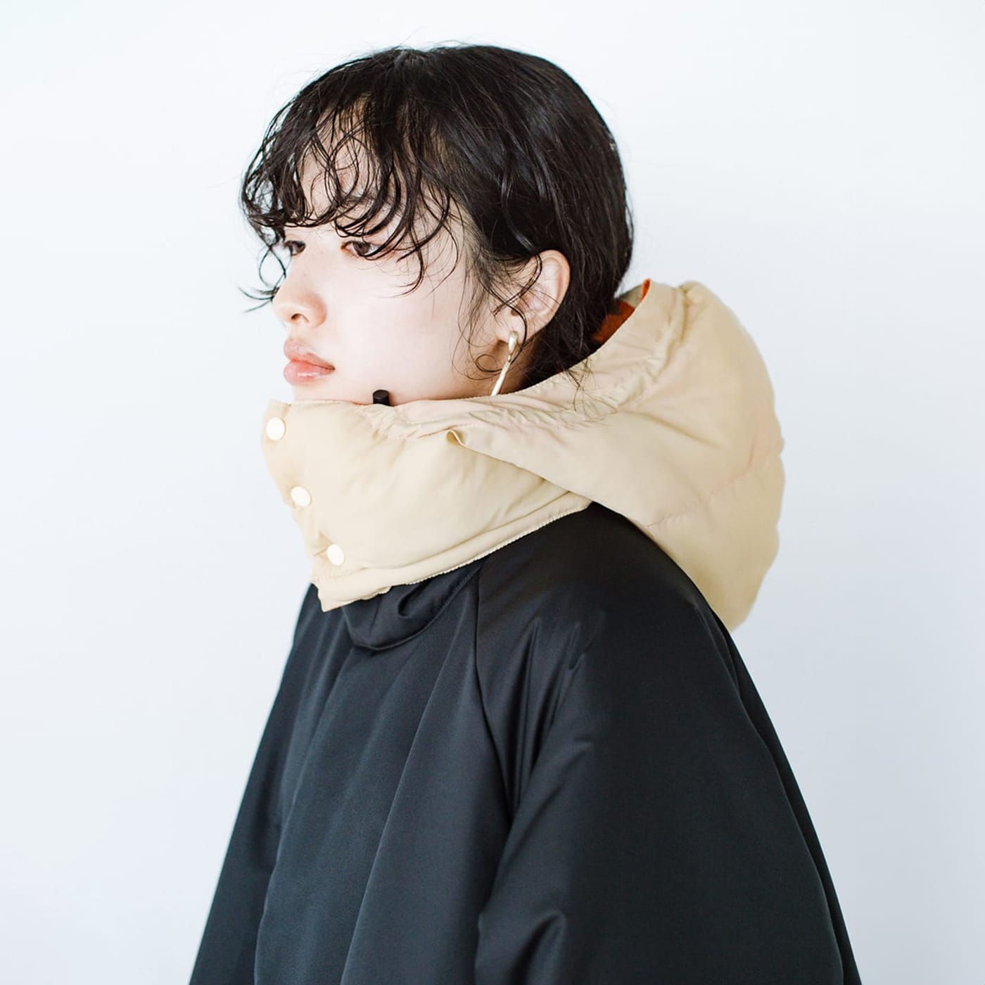 haco!|BUTTING R/BALACLAVA〈ベージュ〉